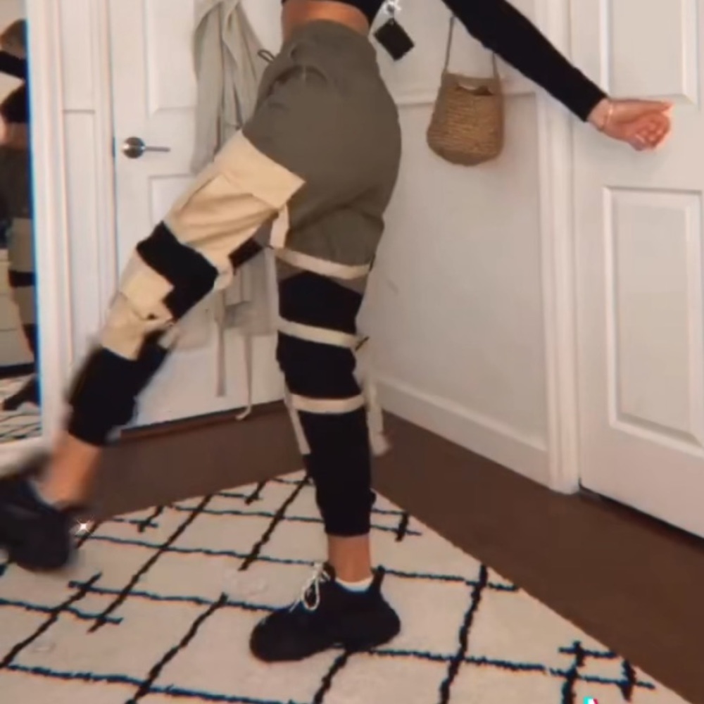 strappy cargo pants